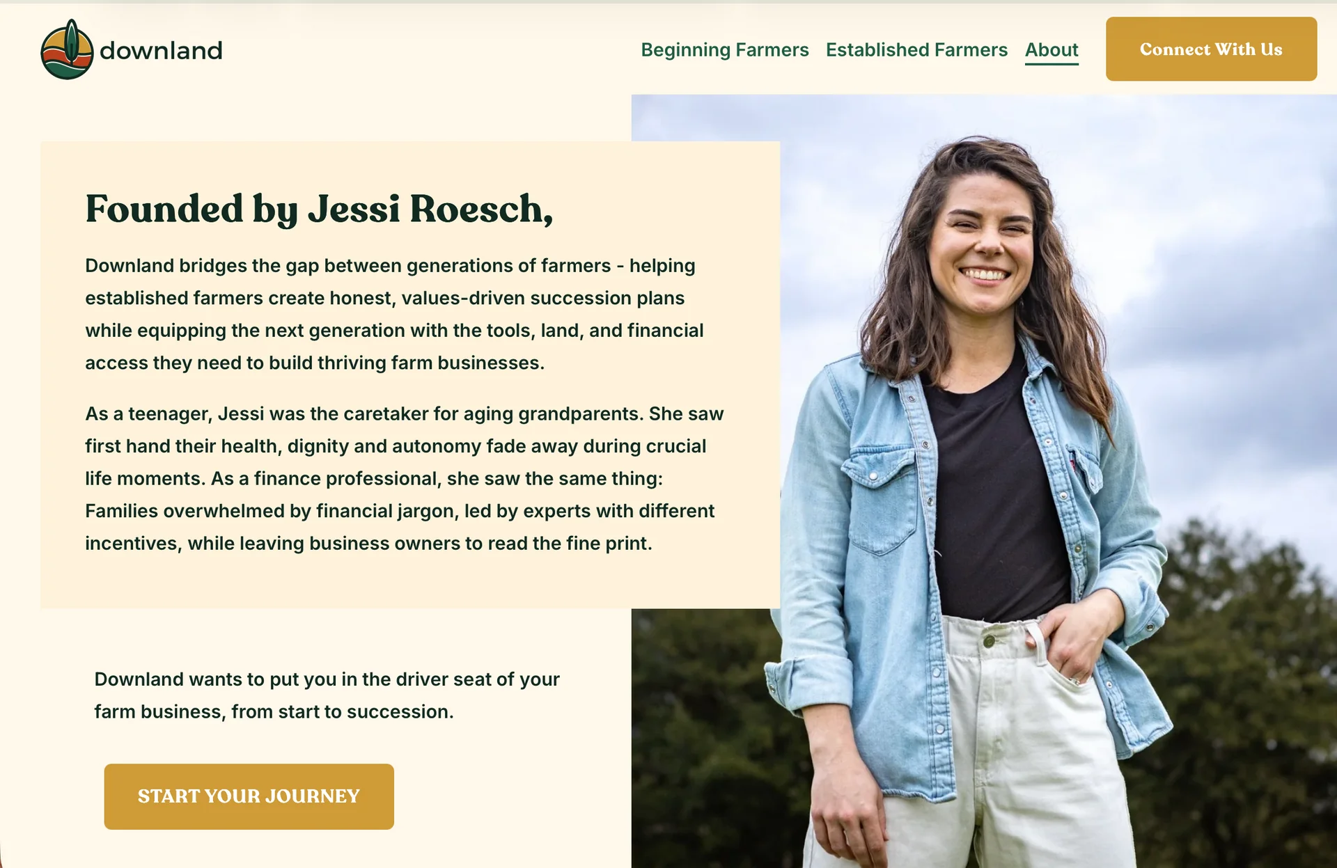 Downland, contact and waitlist page