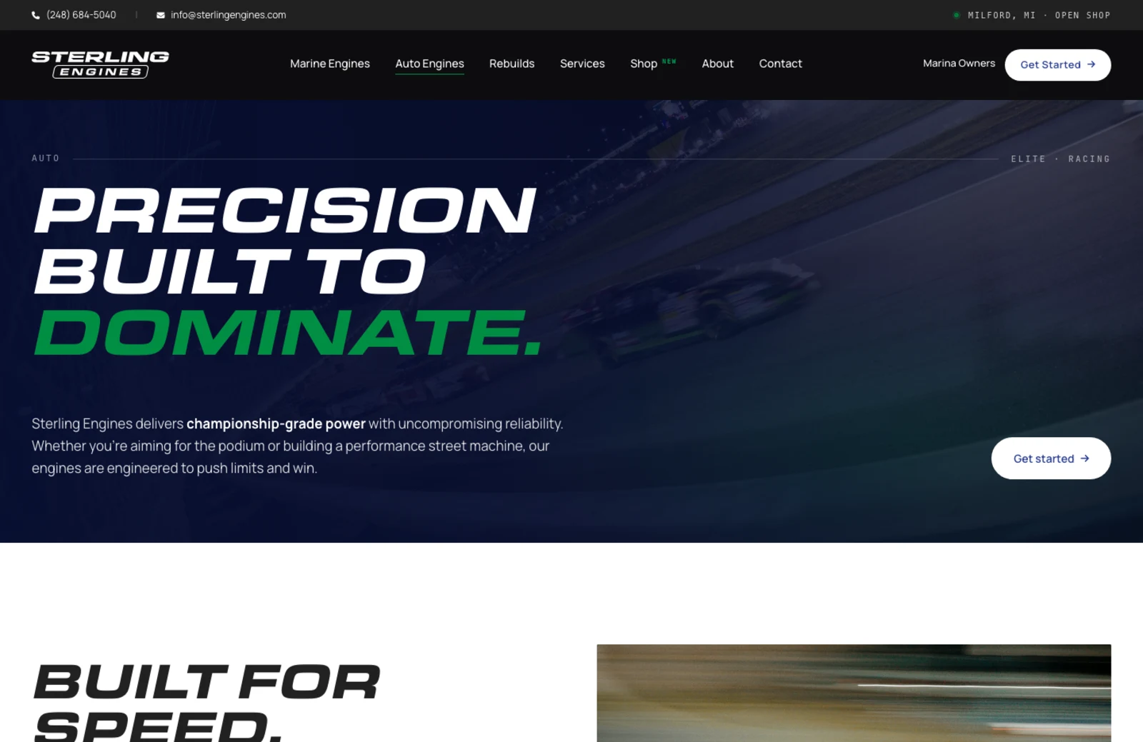 Sterling Engines auto engines page