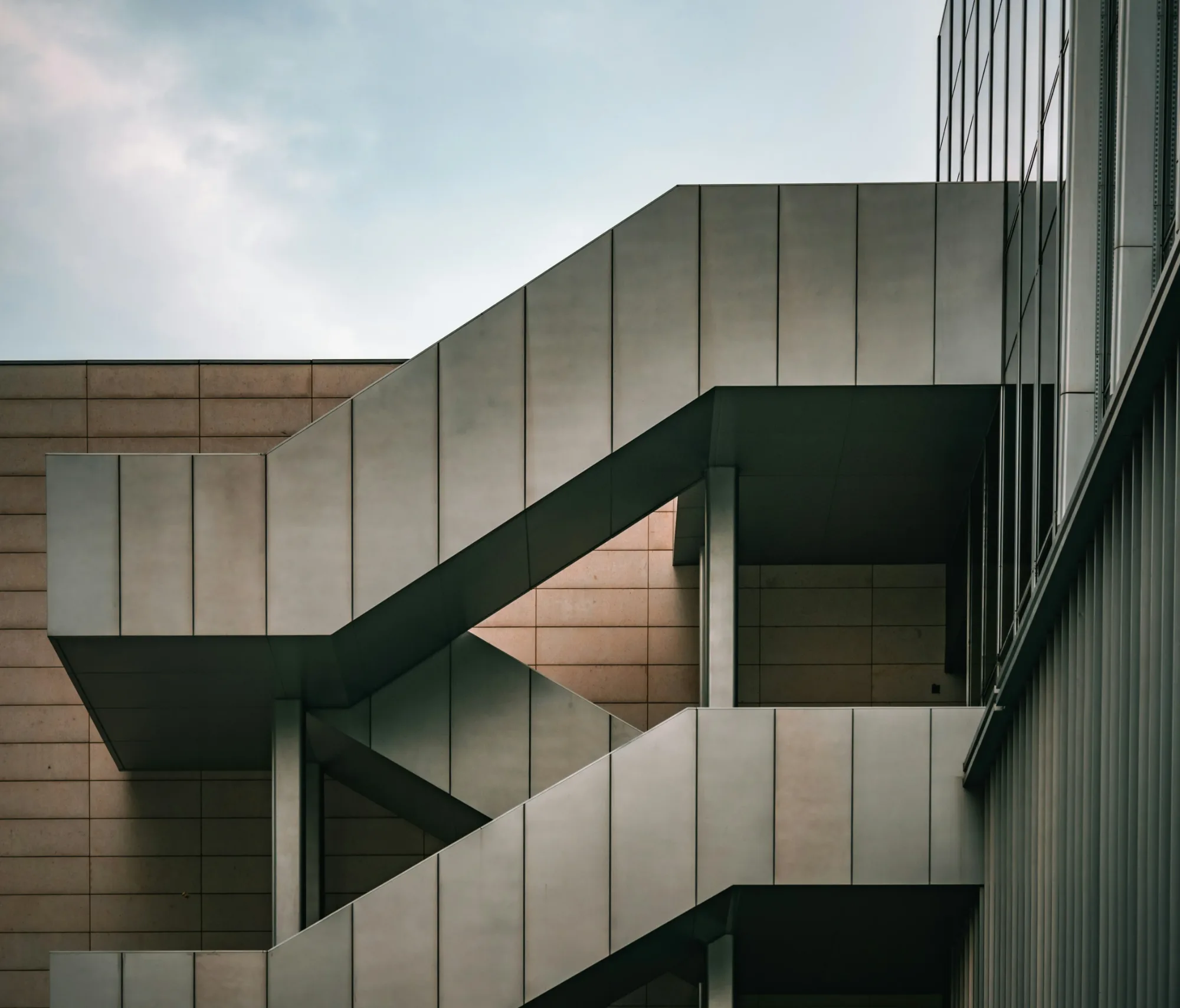 Architectural facade in natural light
