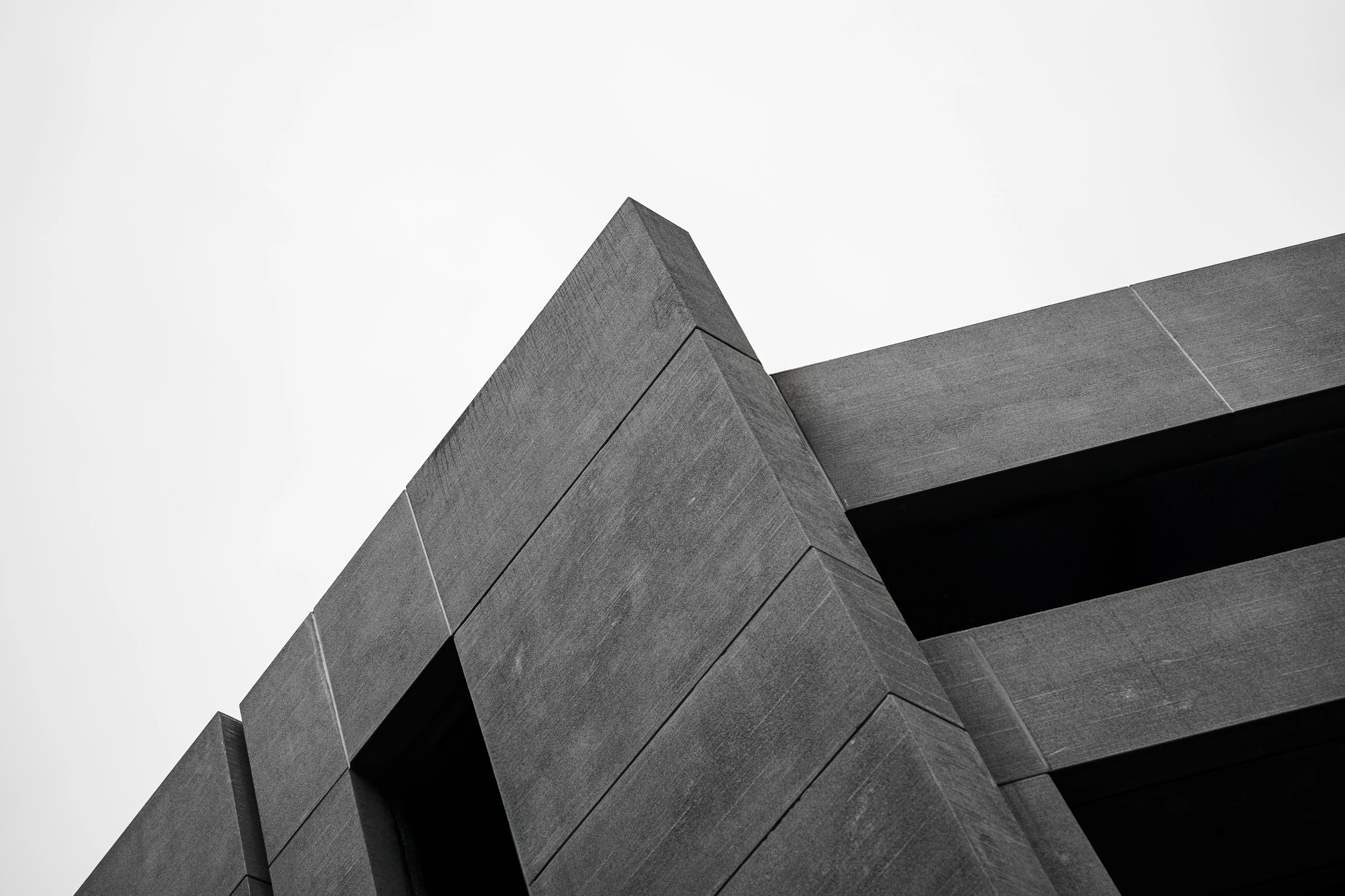 Concrete architectural detail in flat daylight