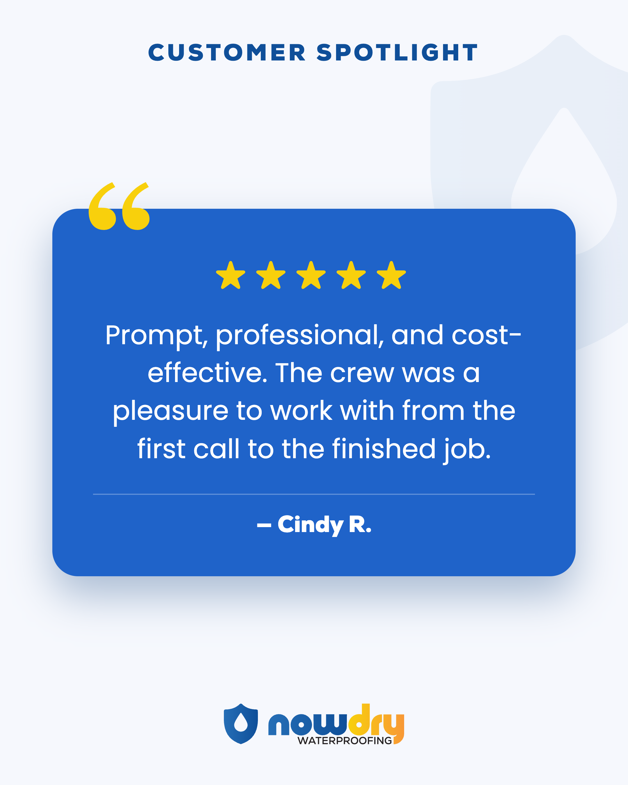 NowDry — Customer spotlight