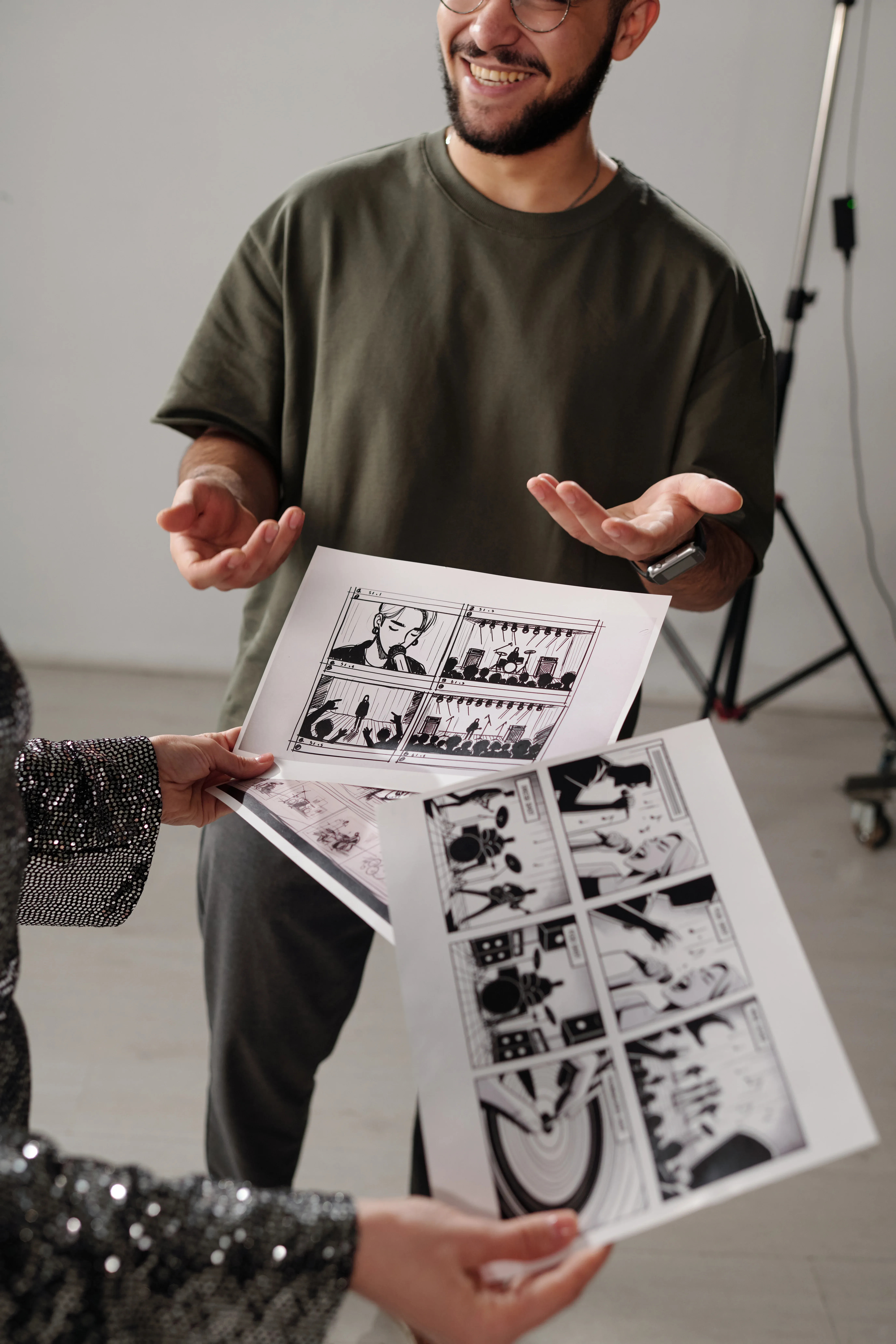 A Leveret Drive film crew on set